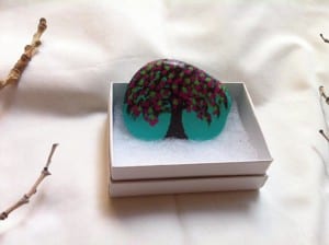 Tree Blossom Painted Rock May 2016