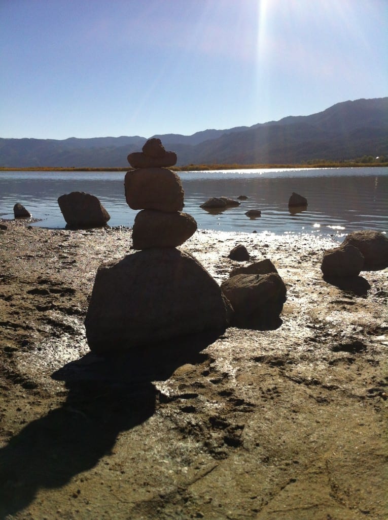 Zen Rocks Little Washoe Lake October 2015