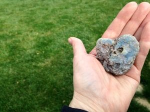 Heart Shaped Rock Clouded Heart 11.2017