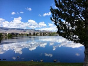 Solo Walk Vintage Lake Reflections 5.14.18